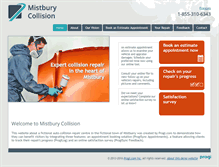 Tablet Screenshot of mistburycollision.com